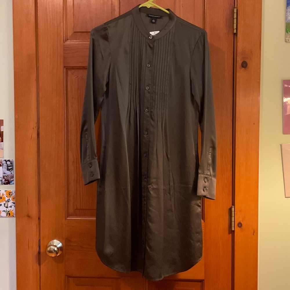 Banana Republic Dark Green Men's Shirt